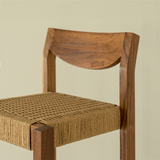 Paola Stool with backrest