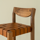 Paola Stool with backrest
